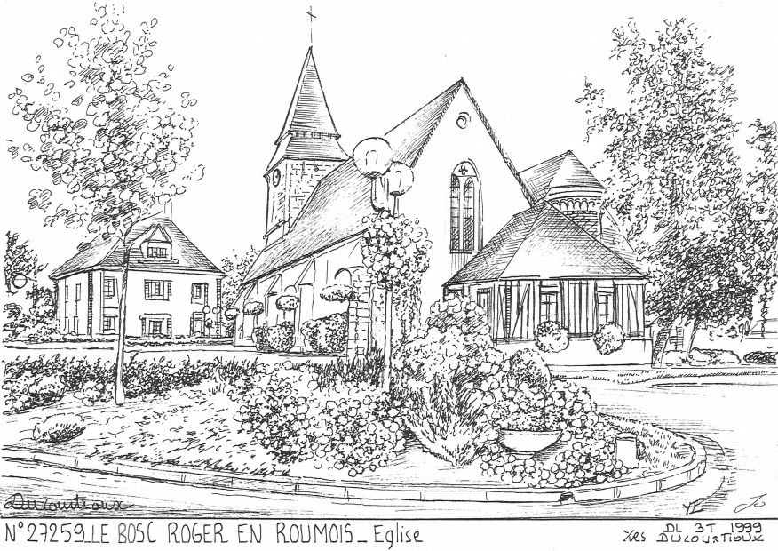 N 27259 - LE BOSC ROGER EN ROUMOIS - église
